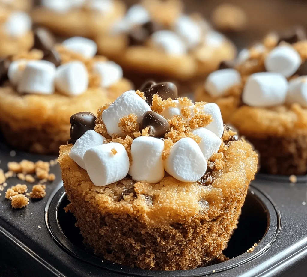 When you think of S'mores, the nostalgic flavors of chocolate, graham crackers, and marshmallows immediately come to mind. These ingredients are not only iconic but also evoke memories of summer nights spent around the fire with friends and family. S'mores Cookie Cups capture this essence while offering a unique twist that makes them even more appealing. The cookie base provides a delightful crunch that contrasts beautifully with the soft, gooey filling.