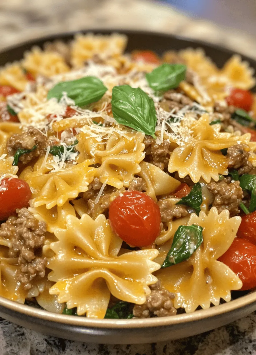 To create this delightful dish, it’s essential to understand the role each ingredient plays in the overall flavor and texture. With a combination of pantry staples and fresh components, Creamy Beef and Bowtie Pasta is designed to be both accessible and indulgent.