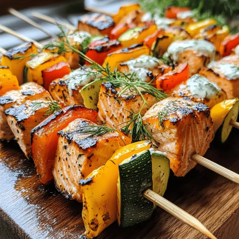 When it comes to grilling salmon skewers, the marinade can significantly influence the flavor profile of the dish. While the primary marinade for this recipe is a luscious combination of olive oil, lemon juice, garlic, and fresh herbs, there are plenty of alternative marinades and spices you can explore to keep your meals exciting. Here are a few suggestions: