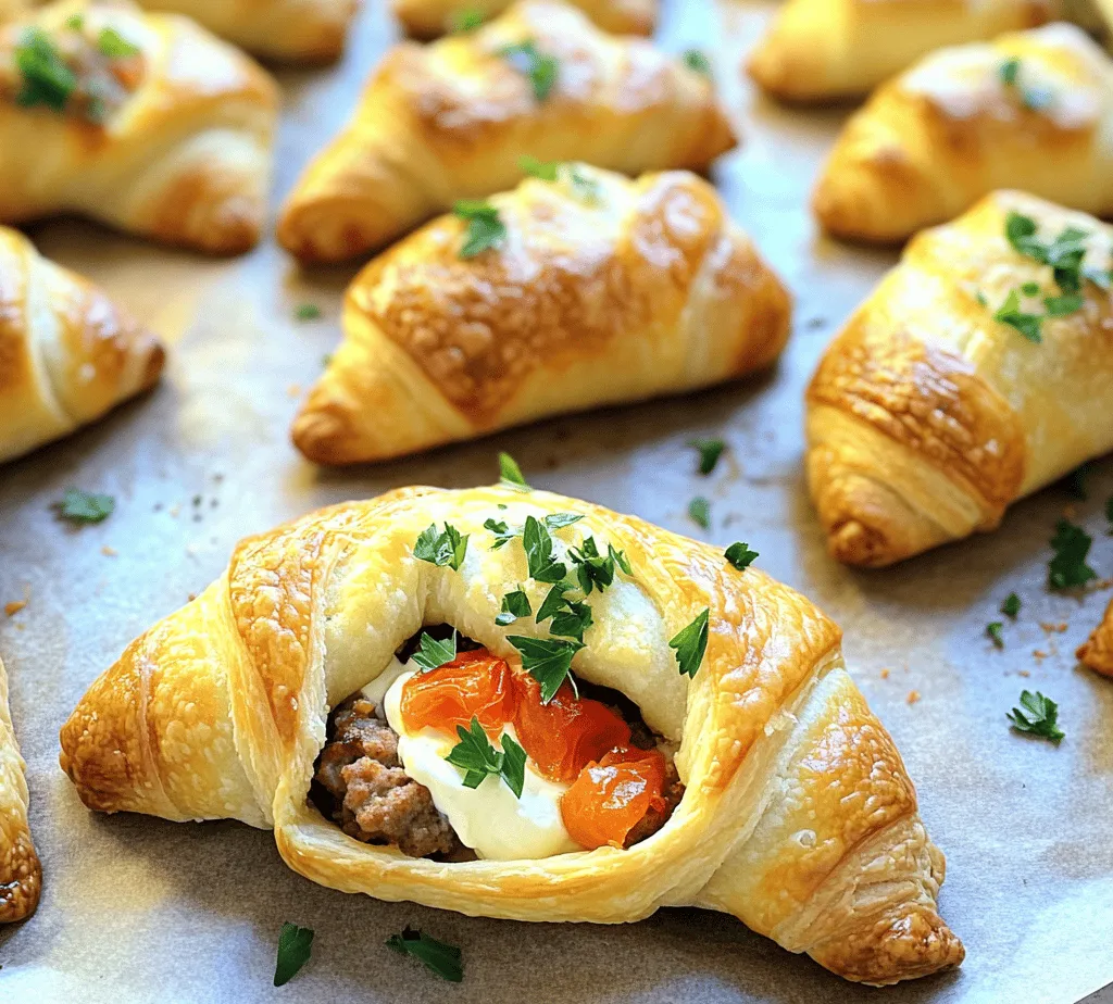 When it comes to hosting gatherings, watching the big game, or simply enjoying a cozy night in, having a selection of easy and delicious snacks is essential. One standout option that never fails to impress is the Sausage & Cream Cheese Crescents Delight. This delightful finger food combines the savory goodness of sausage, the creaminess of cheese, and the flaky texture of crescent dough, all wrapped up in a bite-sized treat that’s perfect for any occasion.