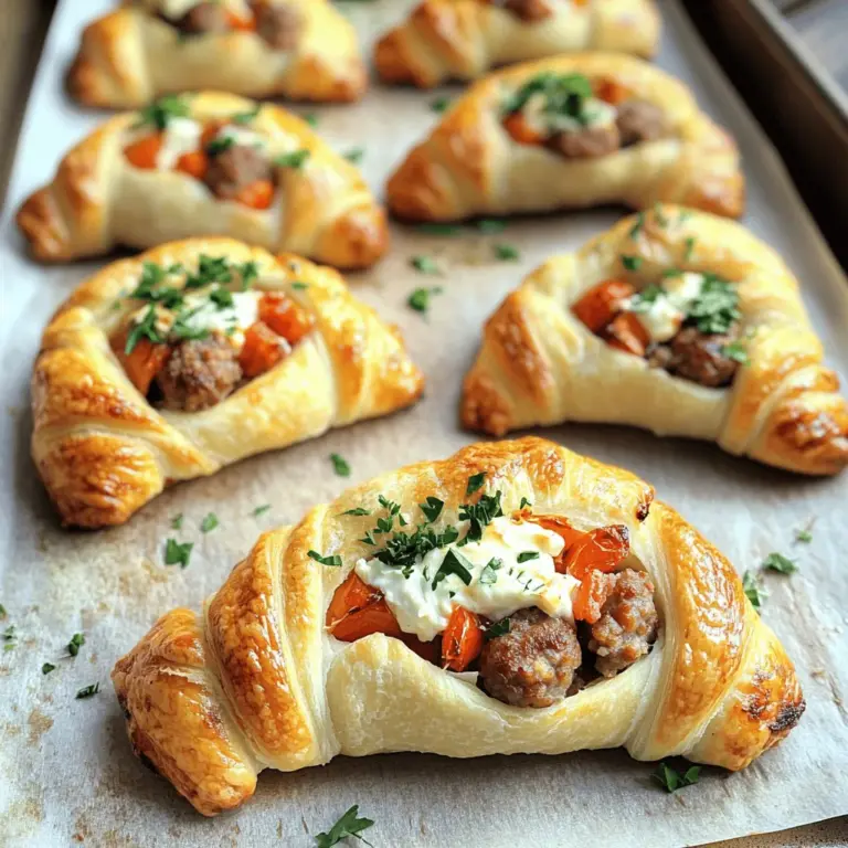 When it comes to hosting gatherings, watching the big game, or simply enjoying a cozy night in, having a selection of easy and delicious snacks is essential. One standout option that never fails to impress is the Sausage & Cream Cheese Crescents Delight. This delightful finger food combines the savory goodness of sausage, the creaminess of cheese, and the flaky texture of crescent dough, all wrapped up in a bite-sized treat that’s perfect for any occasion.