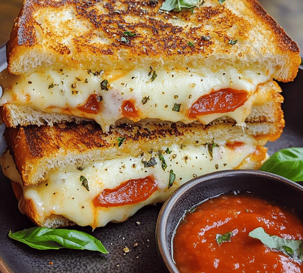 Are you ready to take your sandwich game to the next level? The Pizza Grilled Cheese Delight is a culinary masterpiece that combines the gooey, comforting nature of a classic grilled cheese sandwich with the bold and savory flavors of pizza. This mouthwatering creation is perfect for a quick weeknight dinner, a satisfying lunch, or even a fun snack for gatherings. With every bite, you’ll enjoy the melty goodness of cheese, the zest of pepperoni, and the delicious tang of marinara sauce, all sandwiched between two perfectly toasted slices of bread.