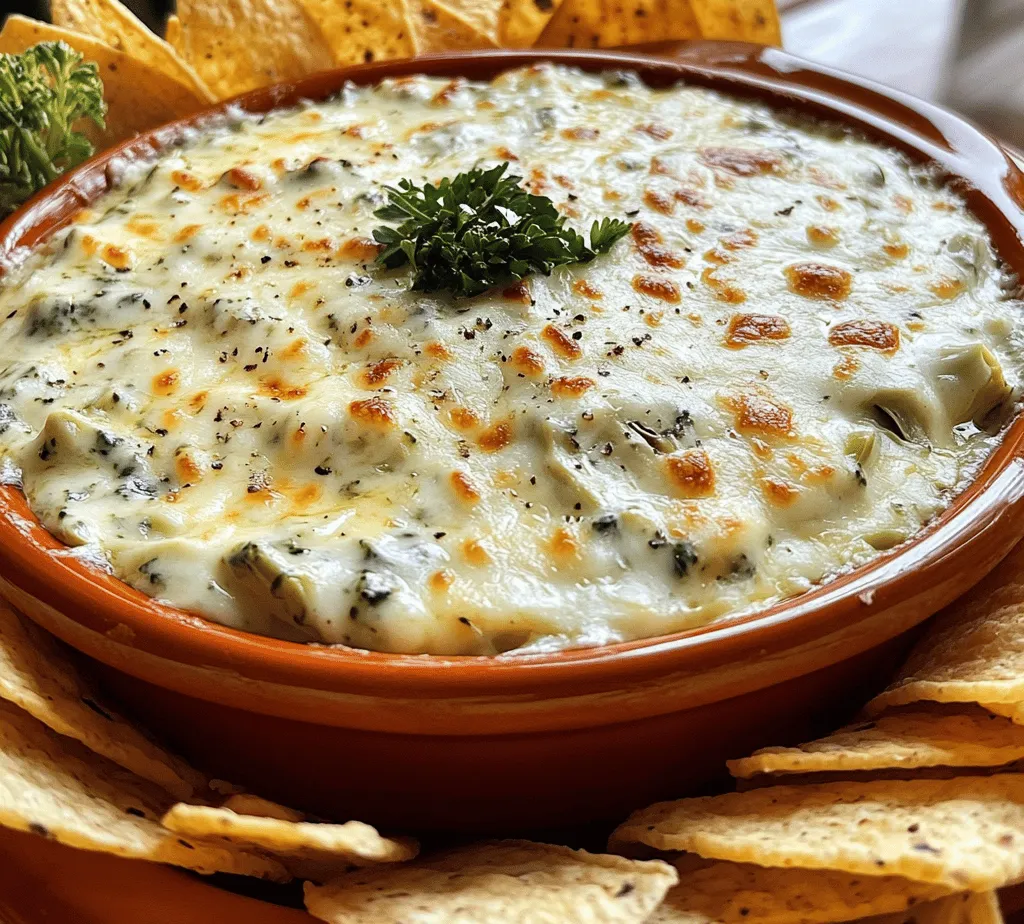 Spinach artichoke dip is a beloved appetizer that has secured its place in the hearts and stomachs of food enthusiasts everywhere. Whether served at a casual get-together, a festive holiday party, or during an intense game night, this creamy dip elevates any occasion with its delightful flavor and inviting texture. Its rich, cheesy goodness paired with the earthiness of spinach and the unique taste of artichokes creates a dip that is not only delicious but also incredibly satisfying.