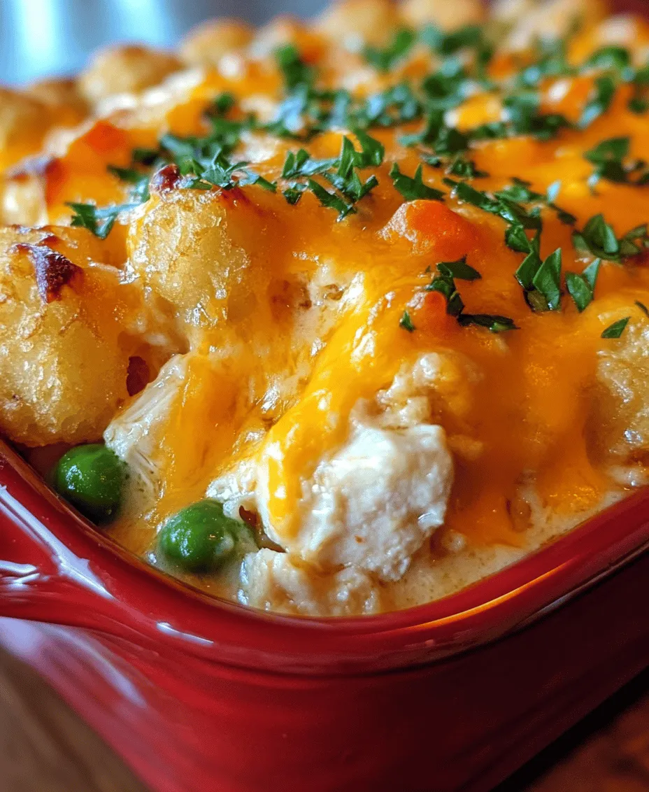 Casseroles have long held a special place in the hearts—and stomachs—of families across the globe. Their comforting nature and the ease of preparation make them a go-to choice for busy weeknights, potlucks, or family gatherings. One dish that stands out in the realm of casseroles is the Chicken Tater Tot Casserole. This hearty recipe is not only loved for its creamy, savory flavors but also for its delightful crunch on top thanks to the tater tots.