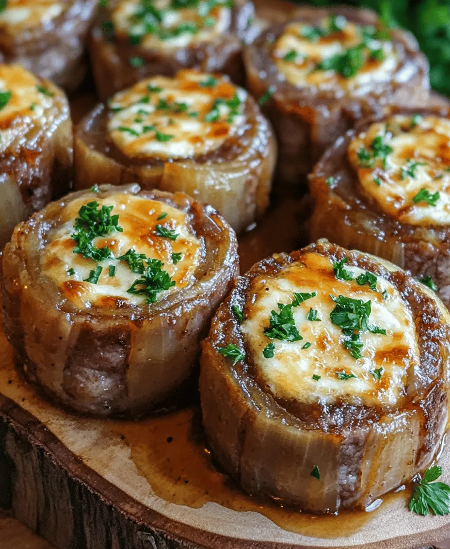 If you’re looking for a savory and satisfying dish that combines rich flavors with an elegant presentation, then French Onion Beef Roll-Ups should be at the top of your recipe list. This delectable dish takes the classic flavors of French onion soup and transforms them into a unique and hearty meal that’s perfect for family dinners, special occasions, or even meal prep. The tender beef, sweet caramelized onions, and creamy cheese come together in a way that is not only mouthwatering but also visually stunning when plated.