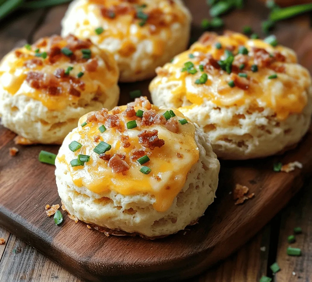 Bacon Cheddar Biscuits are a mouthwatering dish that effortlessly bridges the gap between breakfast, brunch, and any meal of the day. Imagine biting into a warm, flaky biscuit that is bursting with the savory flavors of crispy bacon and sharp cheddar cheese. This delightful combination not only satisfies your taste buds but also fills your kitchen with an irresistible aroma that beckons everyone to the table.