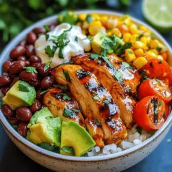 At the heart of our Honey Chipotle Chicken Rice Bowls is boneless, skinless chicken breasts. This lean protein source is not only versatile but also a powerhouse of nutrition. Chicken breasts are low in fat and high in protein, making them an excellent choice for those looking to maintain a healthy diet without sacrificing flavor. Their neutral taste allows them to absorb the rich flavors of the marinade, resulting in a juicy and tender piece of chicken that serves as the perfect canvas for our sweet and spicy glaze.