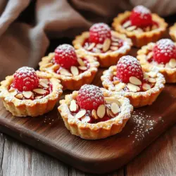 When it comes to desserts that capture both elegance and flavor, mini raspberry almond tarts are a delightful choice that ticks all the boxes. These delicate treats are not only visually stunning, but they also offer a harmonious blend of sweet and nutty flavors that is sure to impress your guests. The tartness of fresh raspberries combined with the rich, buttery notes of almond creates an irresistible dessert that is perfect for any occasion—from intimate family gatherings to festive celebrations.