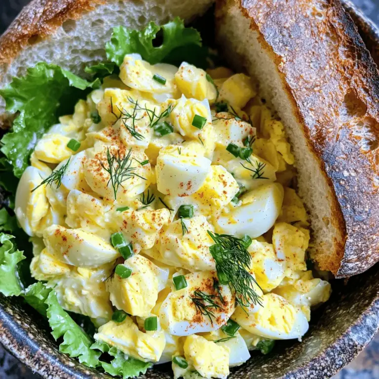 In the realm of comfort foods, few dishes evoke nostalgia quite like a classic egg salad. This Deluxe Classic Egg Salad recipe elevates a simple dish into a satisfying meal that is perfect for lunch, picnics, or as a hearty snack. With its creamy texture and fresh flavors, this egg salad not only pleases the palate but also offers a nutritious option for those seeking a protein-packed treat. Eggs are often referred to as a nutritional powerhouse, making them an ideal base for a dish that combines taste and health. The fusion of creamy mayonnaise, zesty Dijon mustard, and crisp vegetables creates a balance of flavors and textures that leaves a lasting impression.