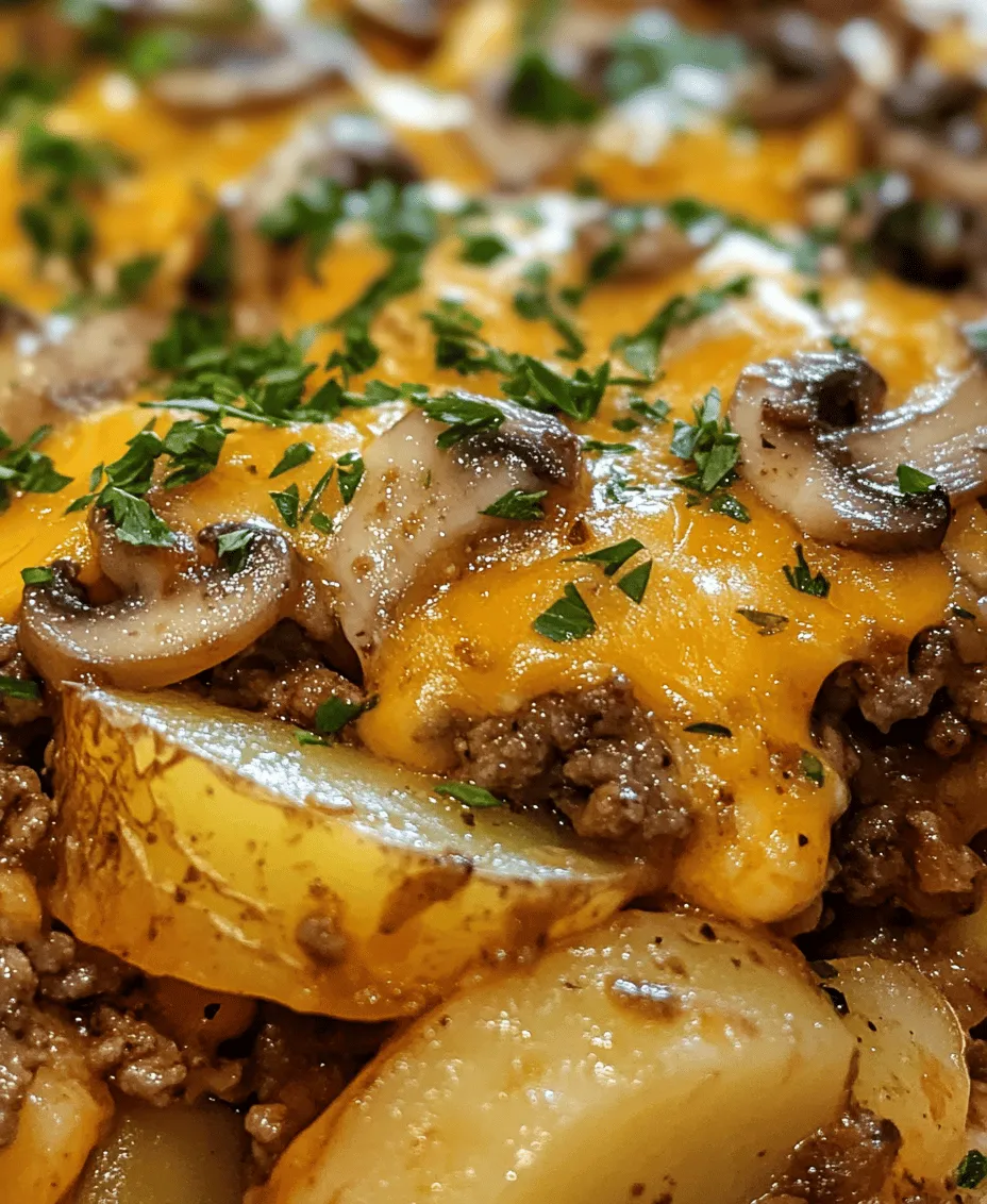 After assembling your Cheesy Hamburger Potato Casserole, it’s time to bake it to perfection. Preheat your oven to 375°F (190°C). This temperature is ideal for ensuring the casserole cooks evenly, allowing the potatoes to become tender while the cheese forms a bubbly, golden crust.