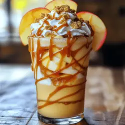 If you’ve ever craved the comforting flavors of a classic apple pie but wanted a refreshing twist, then the Caramel Apple Pie Milkshake is the perfect solution. This decadent dessert combines the sweet, spiced essence of apple pie with the creamy richness of a milkshake, creating a delightful experience for your taste buds. Imagine sipping on a thick, velvety milkshake that perfectly encapsulates the nostalgic flavors of fall while delivering the ultimate indulgence in one glass.