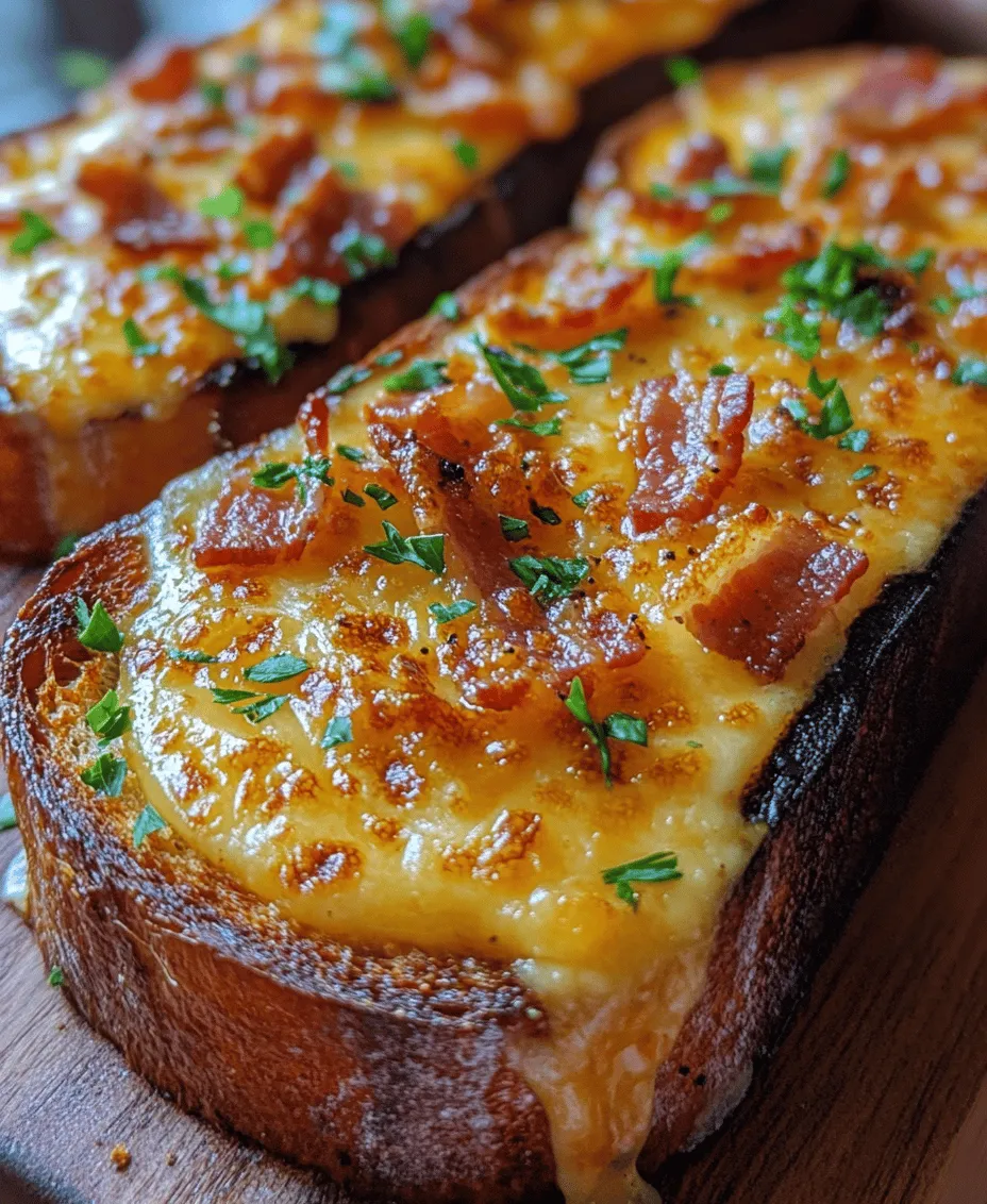 Welcome to the delicious world of Cheesy Bacon Garlic Toast, a culinary masterpiece that brings together an irresistible blend of flavors. This dish is a perfect combination of rich, creamy cheese, savory crispy bacon, and the aromatic essence of garlic, making it a must-try for any food lover. Whether you are looking for a mouthwatering appetizer, a satisfying snack, or a delightful side dish to complement your favorite meal, cheesy bacon garlic toast fits the bill.