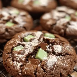 If you’re a fan of the delightful combination of rich chocolate and refreshing mint, then Andes Mint Chocolate Cookies will quickly become a cherished addition to your baking repertoire. These cookies offer a symphony of flavors, where the sweetness of chocolate harmonizes beautifully with the coolness of mint. Every bite delivers a satisfying crunch on the outside, followed by a chewy, decadent center that melts in your mouth.