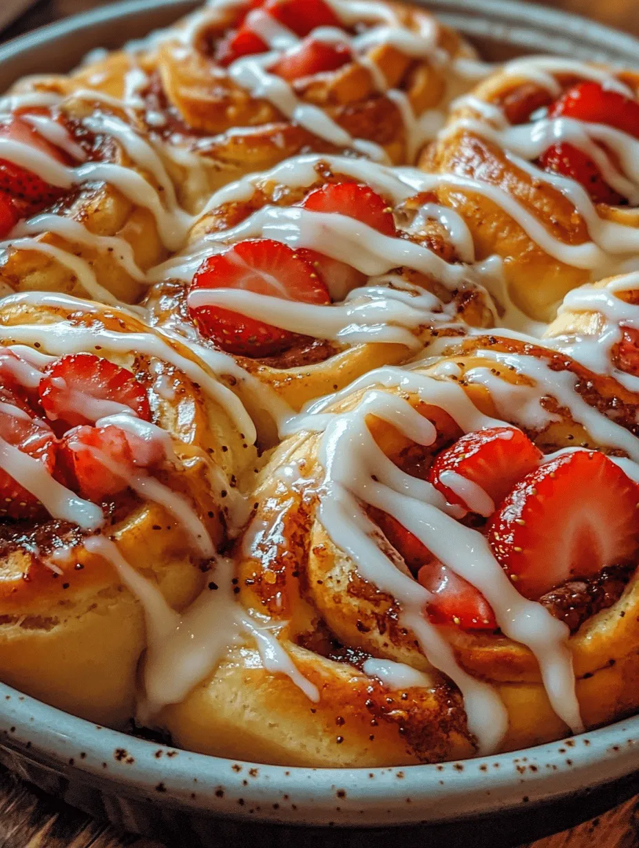 Sweet rolls have long been a beloved treat in kitchens around the world, celebrated for their fluffy texture and ability to be filled with a variety of delicious ingredients. From cinnamon rolls to fruit-studded varieties, sweet rolls are versatile, allowing for creativity and personalization. However, if you're looking for a delightful twist on the classic sweet roll, look no further than the Strawberry Cheesecake Sweet Rolls. This innovative recipe combines the indulgent flavors of sweet strawberries and creamy cheesecake with the soft, pillowy goodness of freshly baked dough.