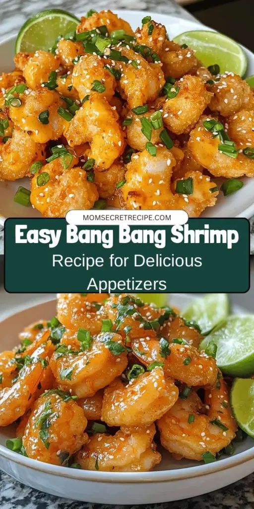 Get ready to impress your guests with this homemade Bang Bang Shrimp Delight! Succulent shrimp are perfectly fried and coated in a creamy, spicy sauce that strikes the perfect balance between sweet and heat. Whether you're hosting a dinner party or just treating yourself, this recipe is easy to follow and delivers big flavors in every bite. Try it as a starter or pair it with rice or salad for a delicious main course! #BangBangShrimp #Appetizers #SeafoodLovers #CookingAtHome #YummyRecipes