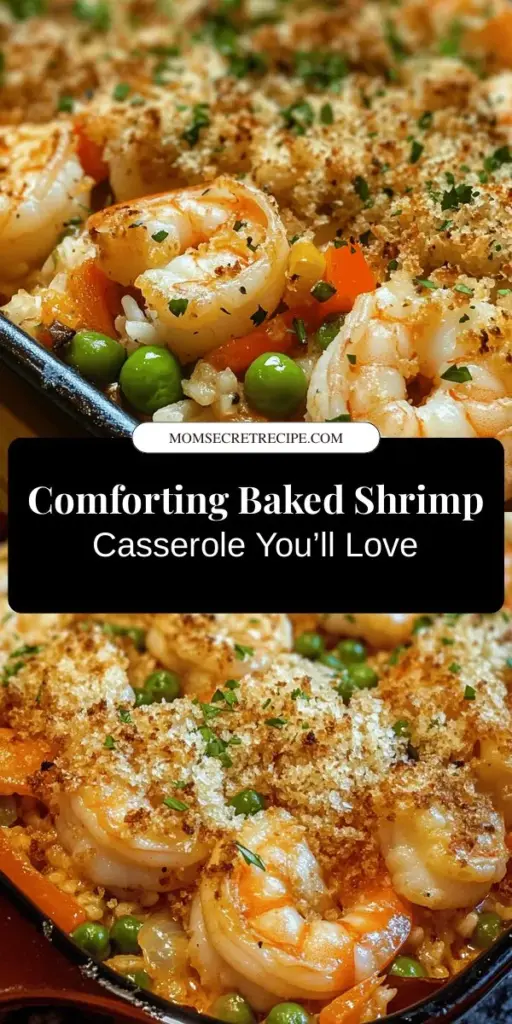 Discover the warmth and comfort of Baked Shrimp Casserole with Buttery Crumb Topping—perfect for family meals or special gatherings! This delicious dish combines succulent shrimp, creamy rice, and a crunchy buttery crust that will please everyone at the table. Enhance your dining experience with fresh herbs, tasty side dishes, and ideal beverage pairings. Get ready to create unforgettable memories around your dinner table! #ShrimpCasserole #ComfortFood #DinnerIdeas #SeafoodRecipes #Yummy