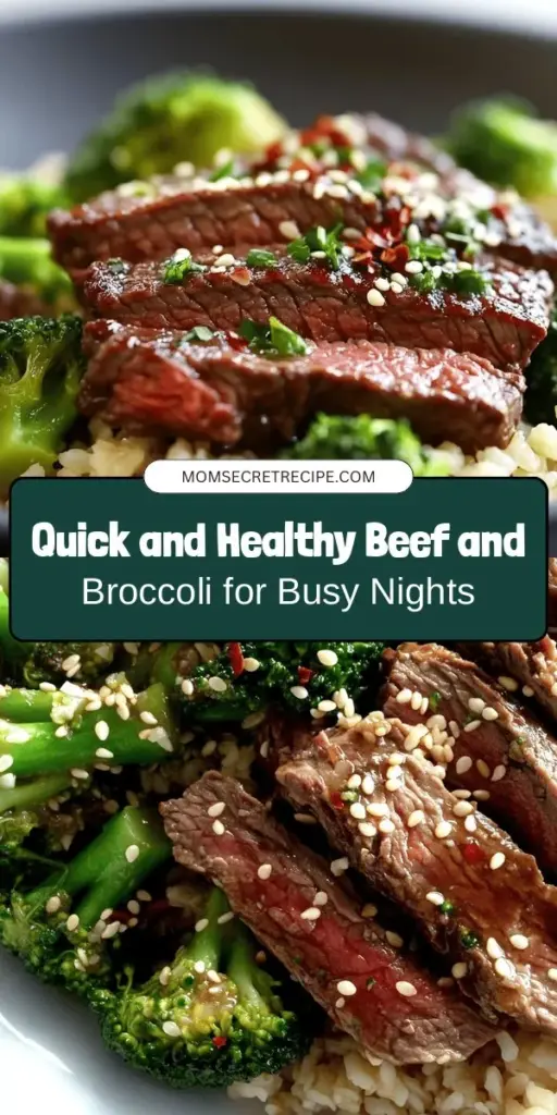 Discover the deliciousness of Healthy Stovetop Beef and Broccoli Delight, a quick and nutritious meal perfect for the whole family. This vibrant dish combines tender flank steak and nutrient-packed broccoli, ensuring a flavorful and health-conscious experience. With fresh ingredients and easy preparation, it’s perfect for any weeknight dinner. Try this recipe to enjoy protein, fiber, and essential nutrients! #HealthyRecipes #BeefAndBroccoli #MealPrep #FamilyDinner #NutrientDense #HealthyEating