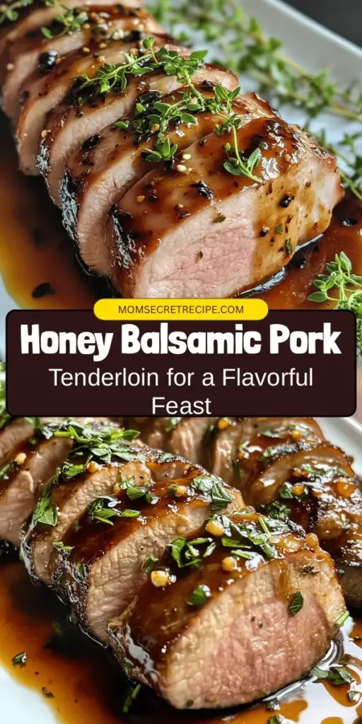 Discover the deliciousness of Honey Balsamic Pork Tenderloin! This easy and elegant dish combines the juicy tenderness of pork with a sweet and tangy glaze, perfect for any occasion. Whether you're hosting a dinner party or preparing a weeknight meal, this recipe guarantees an impressive dining experience without the fuss. Get ready to savor every bite! #PorkTenderloin #DinnerIdeas #HoneyBalsamic #EasyRecipes #CookingAtHome #GourmetCooking #MealPrep #Foodie