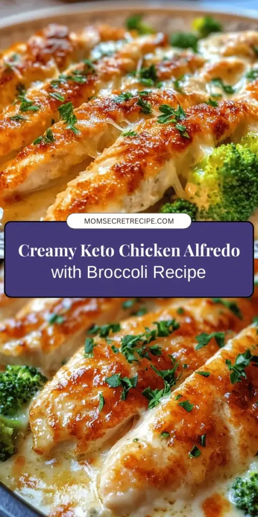 Indulge in a guilt-free delight with this Keto Chicken Alfredo with Broccoli! This low-carb version of the classic dish features tender chicken, vibrant broccoli, and a creamy, rich Alfredo sauce that satisfies your cravings without the carbs. Perfect for Keto dieters or anyone looking to enjoy a delicious, nutritious meal. It's easy to prepare and packed with flavor. Dive into this wholesome recipe and keep your healthy goals on track! #Keto #LowCarb #ChickenAlfredo #HealthyEating #Foodie #RecipeIdeas