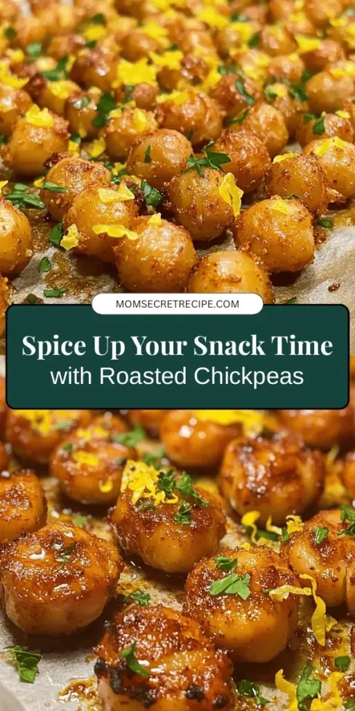 Discover the ultimate healthy snack with Spicy Roasted Chickpeas with a Twist! Packed with protein and fiber, these crunchy bites add bold flavors to your day. Perfect for munching, topping salads, or enjoying with dips, this easy recipe is customizable to fit any taste. Dive into the magic of chickpeas - the versatile ingredient everyone loves. Get cooking for a delicious snack that’s sure to impress! #HealthySnacking #ChickpeaRecipes #VeganSnacks #RoastedChickpeas