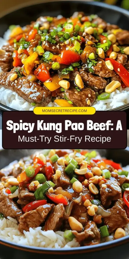 Spice up your dinner with this flavorful Kung Pao Beef recipe that takes classic Sichuan cuisine to new heights! Made with tender flank steak, a zesty stir-fry sauce, and the perfect kick from dried red chilies, this dish offers a delectable blend of savory, sweet, and nutty flavors. Serve it over jasmine rice for a complete meal that’s sure to impress. Try it tonight! #KungPaoBeef #SichuanCuisine #StirFry #30MinuteMeals #DinnerIdeas #SpicyFood #Foodie