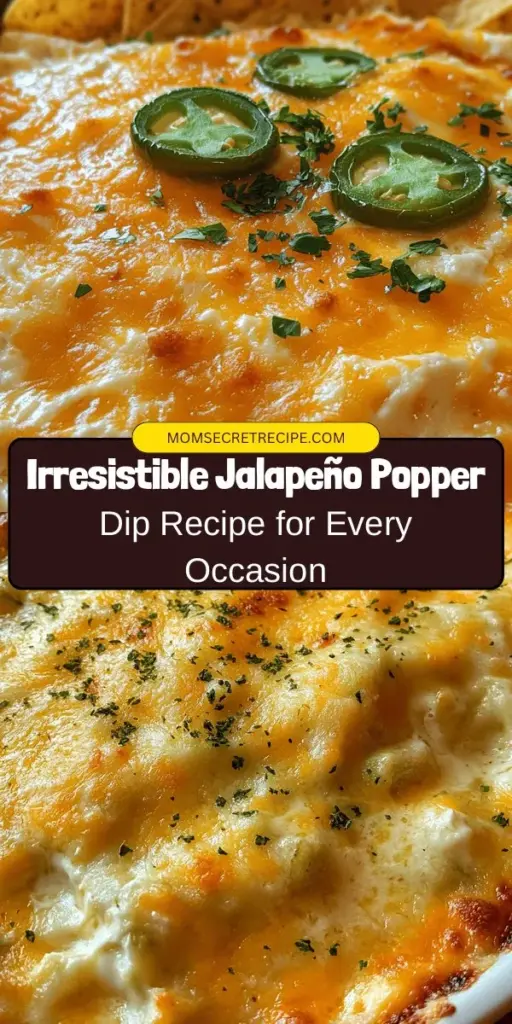 Get ready to elevate your next gathering with the ultimate Jalapeño Popper Dip! This creamy, cheesy delight is loaded with jalapeños, crispy bacon, and a blend of cheeses that create a perfect savory flavor. Perfect for game days or casual hangouts, serve it warm with tortilla chips or fresh veggies. Easy to whip up and even easier to devour, it's sure to be a hit! Try this crowd-pleasing recipe today! #JalapenoPopperDip #PartyFood #Appetizer #GameDaySnacks #RecipeShare