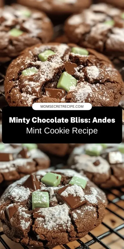 Indulge in the perfect blend of rich chocolate and refreshing mint with these Andes Mint Chocolate Cookies! They offer a delightful crunch on the outside and a chewy center that melts in your mouth. Ideal for festive gatherings or cozy nights, this recipe is a must-try for cookie lovers. With easy-to-follow steps and essential ingredient tips, impress your friends and family with this sweet treat. #AndesMints #MintChocolate #CookieRecipe #BakingJoy #ChocolateLovers #DessertDelight