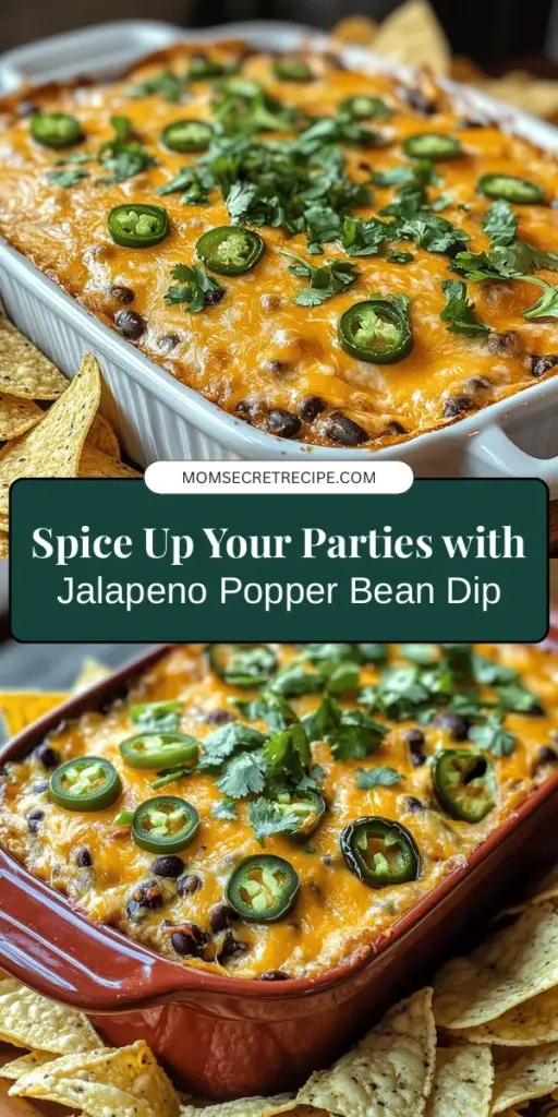 Looking for the ultimate crowd-pleasing appetizer? Try this Cream Cheese Jalapeno Popper Bean Dip! It's a delicious blend of creamy, spicy, and savory flavors that everyone will love. Easy to prepare and versatile, it can be served warm or cold with chips, veggies, or as a spread. Perfect for game days or casual gatherings, this dip is sure to impress your guests. Get ready for a flavor explosion! #DipRecipes #JalapenoPopper #Appetizers #GameDaySnacks #PartyFood #BeanDip