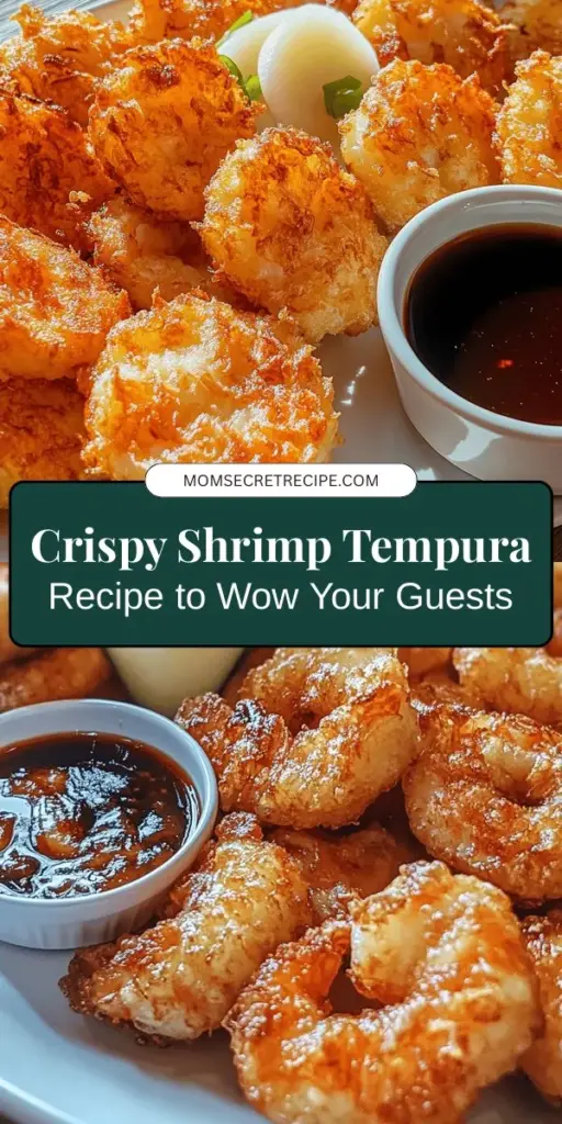 Delight your guests with homemade crispy shrimp tempura! This recipe captures the essence of Japanese cuisine, featuring light, airy batter and succulent shrimp. Perfect for gatherings or special occasions, this dish also showcases the importance of fresh ingredients and frying techniques. Serve with traditional dipping sauces for a complete experience. Impress everyone with your culinary skills! #ShrimpTempura #JapaneseCuisine #Foodie #CookingAtHome #Yummy #RecipeIdeas #SeafoodLovers