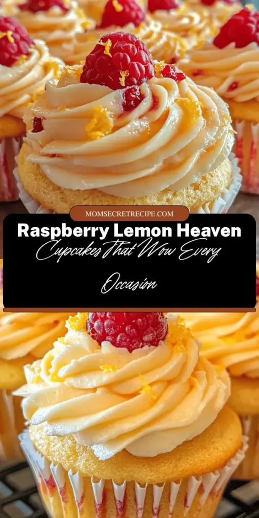 Elevate your dessert game with Raspberry Lemon Heaven Cupcakes! These delightful treats combine the refreshing tang of ripe raspberries with zesty lemon, creating a perfect balance of flavors. Ideal for birthdays, summer picnics, or any celebration, they’re a feast for both the eyes and palate. Discover the joy of baking from scratch and delight your guests with these visually stunning cupcakes topped with creamy lemon buttercream. #CupcakeRecipes #RaspberryLemon #BakingJoy #DeliciousDesserts